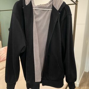 Black and Gray Hooded And1 Jacket